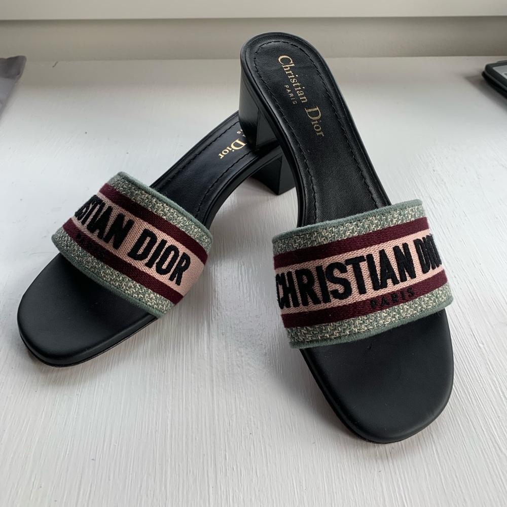 Christian Dior Dway heeled slide size 39